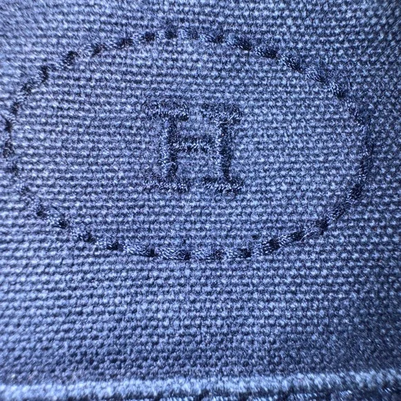 Hermes navy toile bolide pouch - Picture 2 of 8